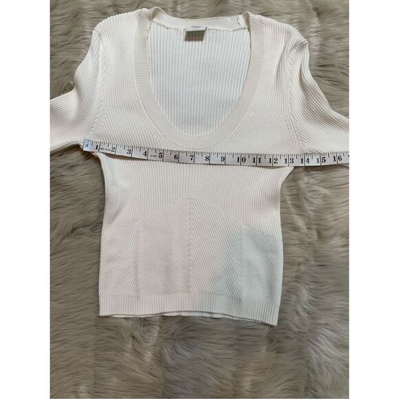 Abercrombie sculpt knit ribbed knit Longsleeve sweater size S - Picture 5 of 5